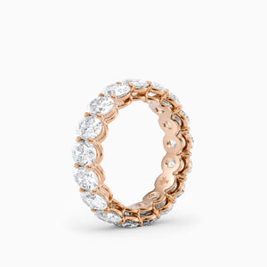 Chunky Oval Eternity Band in Rose Gold