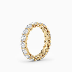 Chunky Round Eternity Band in Yellow Gold