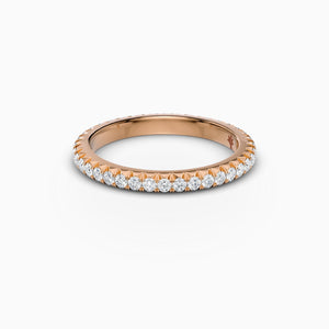 French-Cut Eternity Band in Rose Gold - 2.2mm