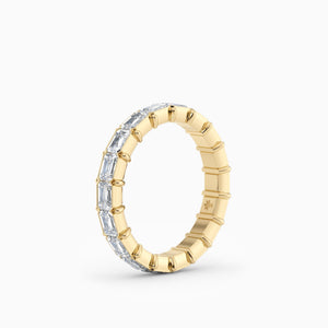Ovolo™ Emerald-Cut East-West Band in Yellow Gold