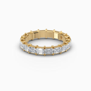 Ovolo™ Emerald-Cut East-West Band in Yellow Gold