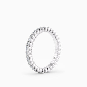 Ovolo™ Round Eternity Band in White Gold