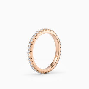 Scalloped Eternity Band in Rose Gold - 2.2mm