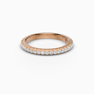 Scalloped Eternity Band in Rose Gold - 2.2mm