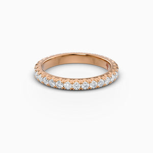Scalloped Eternity Band in Rose Gold - 2.6mm