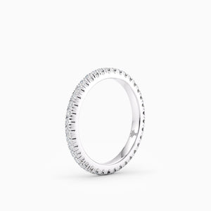 Scalloped Eternity Band in White Gold - 2.2mm