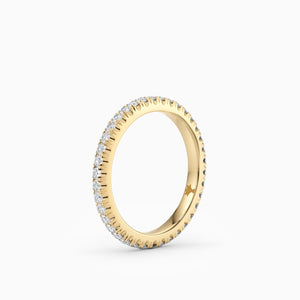 Scalloped Eternity Band in Yellow Gold - 2.2mm